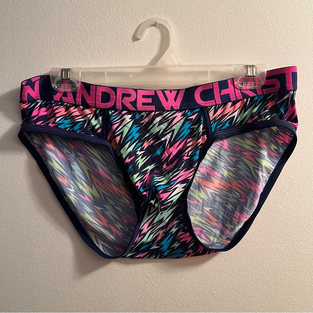 Andrew Christian Neon Lightning Bolt Brief
